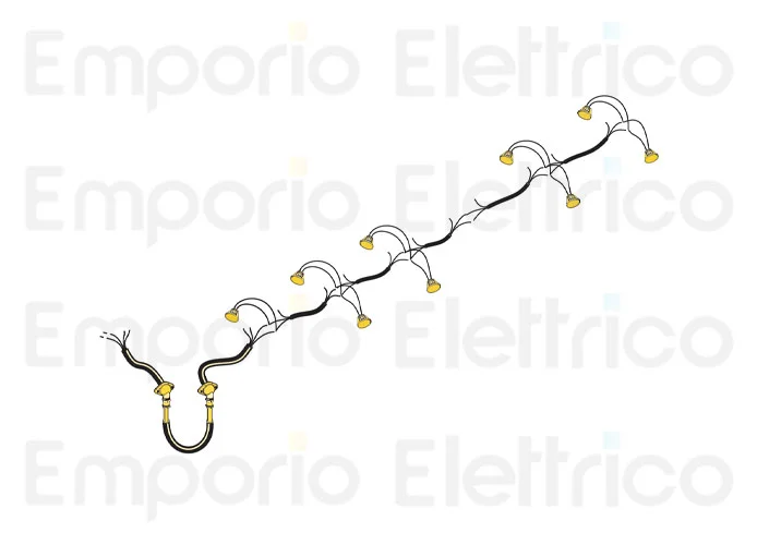 fadini ricambio cavo elettrico con bocchettoni e pressacavo con 9 faretti 97349