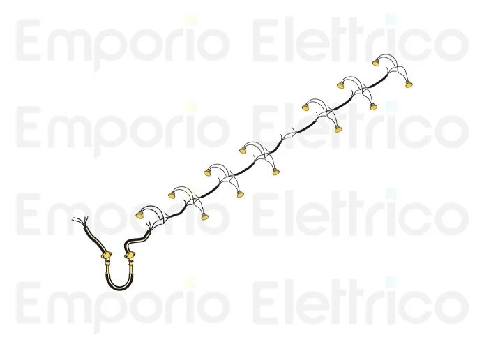 fadini ricambio cavo elettrico con bocchettoni e pressacavo con 13 faretti 97351