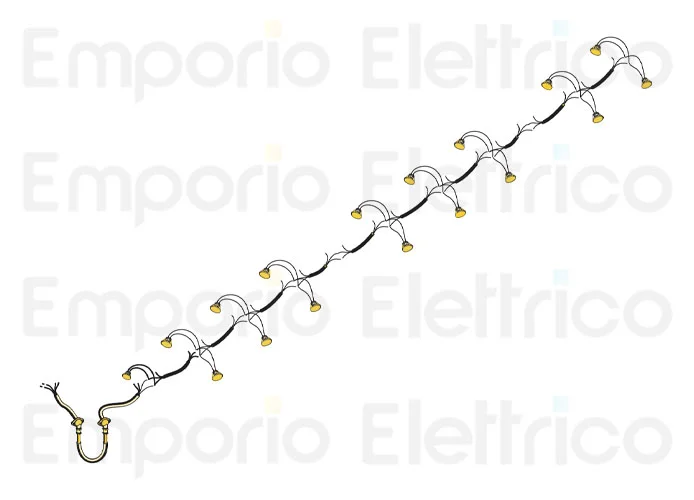 fadini ricambio cavo elettrico con bocchettoni e pressacavo con 17 faretti 97353
