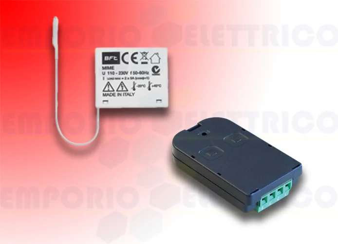 bft receptor bicanal para empotrar 433 mhz mime ac tx kit 2611781 r400007