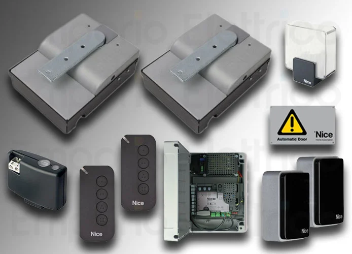 nice kit automatización cancelas batientes s-fabkit 2124 bd sfab2124bdkce