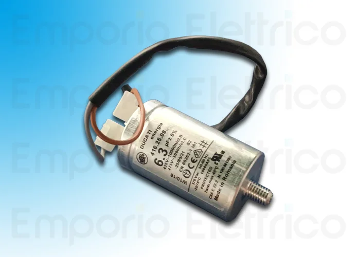 came repuesto condensador 6,3 mF con cables 119rir288