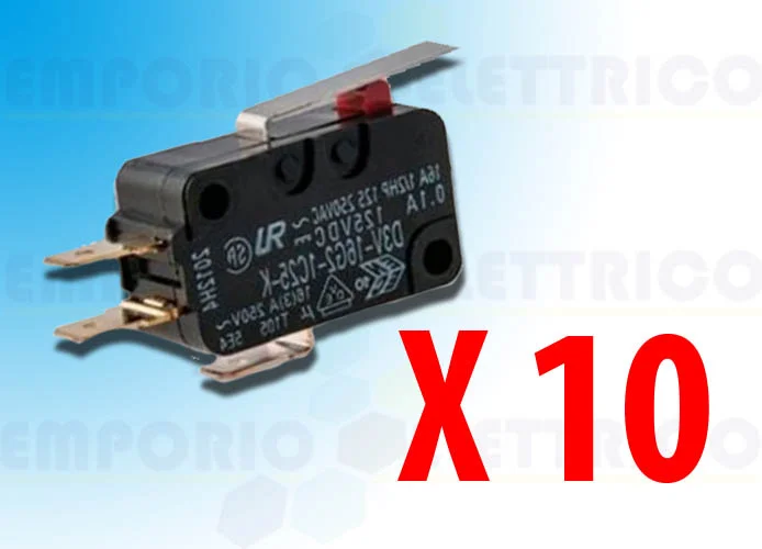 came repuesto microinterruptores palanca corta 10pz 119rir084