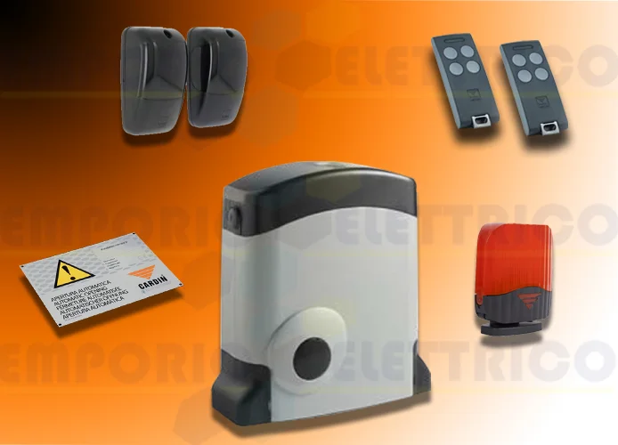 cardin kit per cancelli scorrevoli con peso anta 500kg 24v kt-sl524cbx