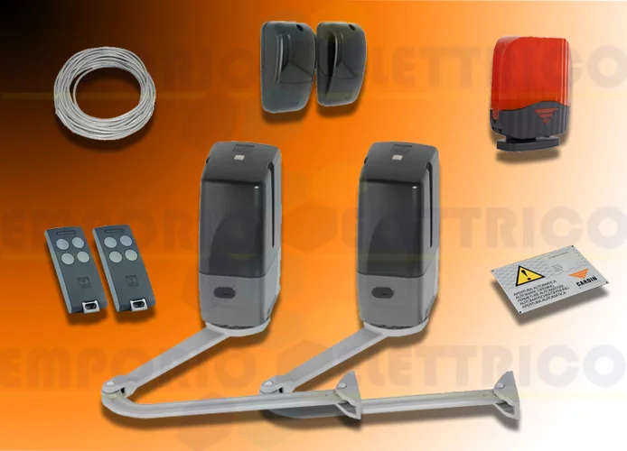 cardin kit per cancelli a battente con anta fino a 5m (400kg) 24v kt-bl3924mcb