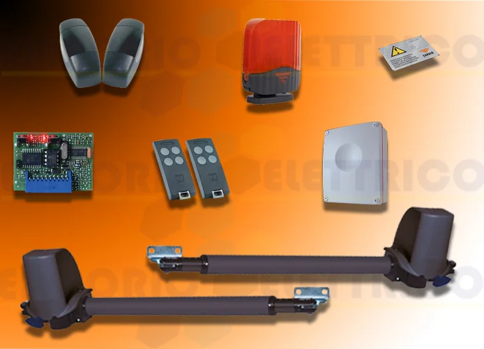 cardin kit per cancelli a battente con anta fino a 2m (150kg) 24v kt-bltag