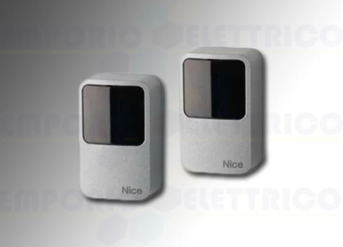 nice pareja de fotocélulas de exterior carcasa metálica antiefracción era photocell m epma