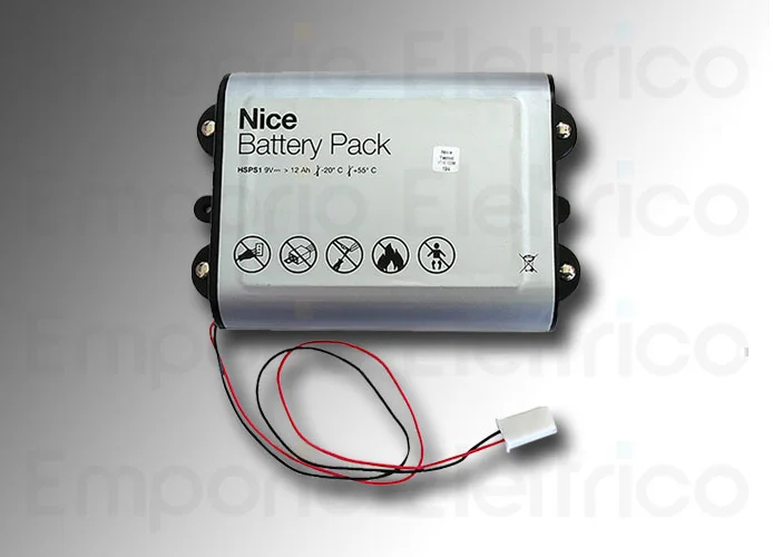 nice paquete de batería 9 V 12 Ah para sirena de exterior y centrales de radio hsps1