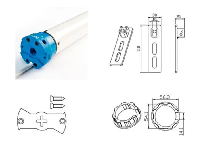 came kit motor tubular para persianas mondrian 5 230v uy0020 001uy0020