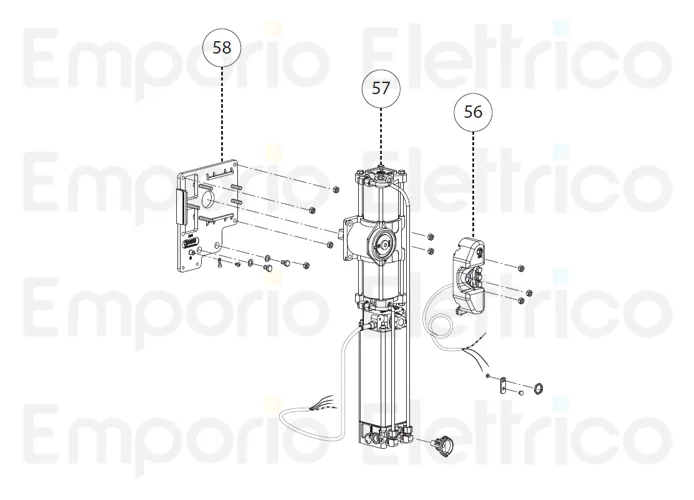 fadini repuesto placa de soporte gato/motor por barri 88 88858