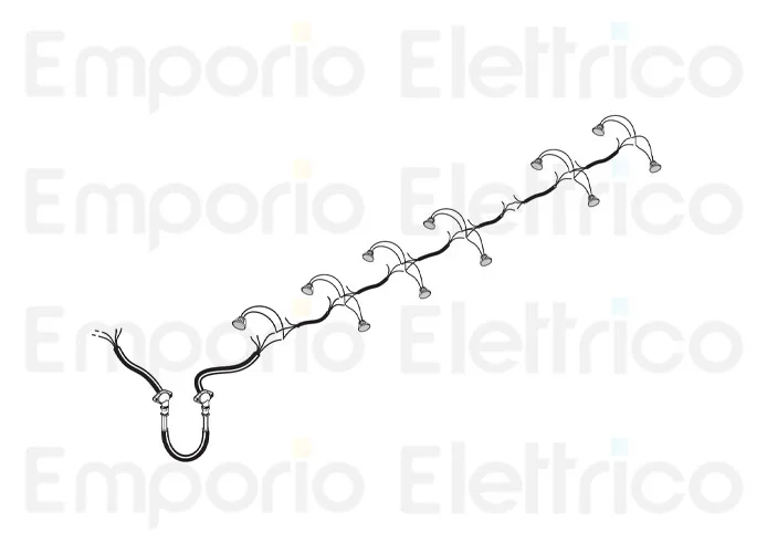 fadini ricambio cavo elettrico con bocchettoni e pressacavo con 11 faretti 97350