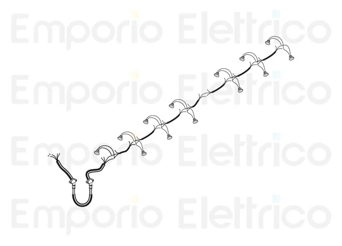 fadini ricambio cavo elettrico con bocchettoni e pressacavo con 13 faretti 97351