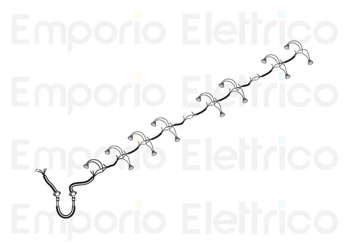 fadini ricambio cavo elettrico con bocchettoni e pressacavo con 15 faretti 97352