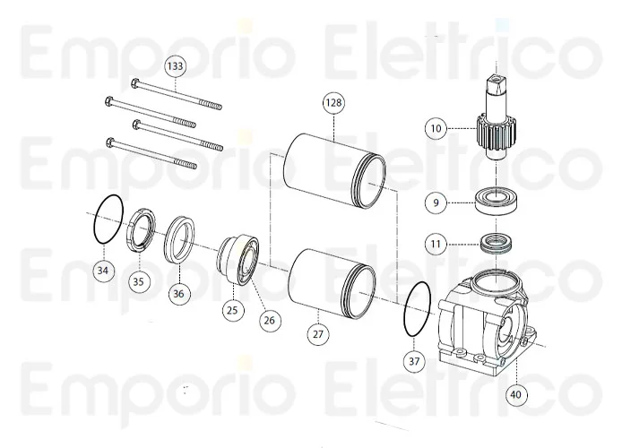 fadini ricambio vite m8x150 te 4pz per combi 740 740133 4