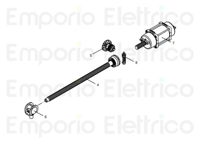 beninca repuesto soporte + caracol de remolque por bob 9686873