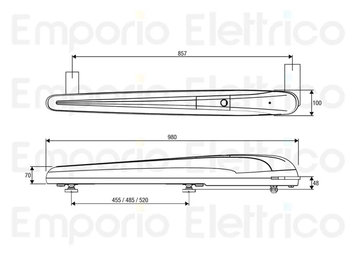 beninca página de repuestos para motor bob50ma-115