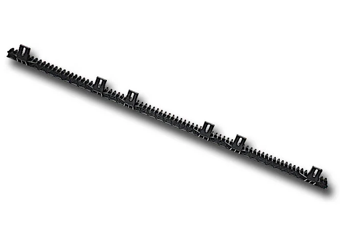 bft cremallera de plástico módulo 4 22x22 mm - 1 metro - cp 2600594 d221073