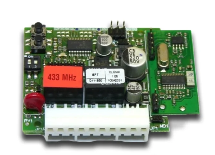 bft receptor bicanal de acoplamiento 433 mhz clonix 2 2600152 d111662