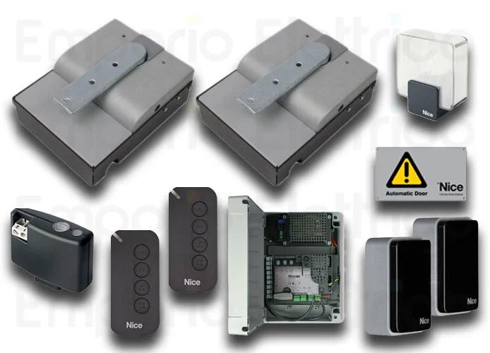 nice kit automatización cancelas batientes s-fabkit 2124 bd sfab2124bdkce