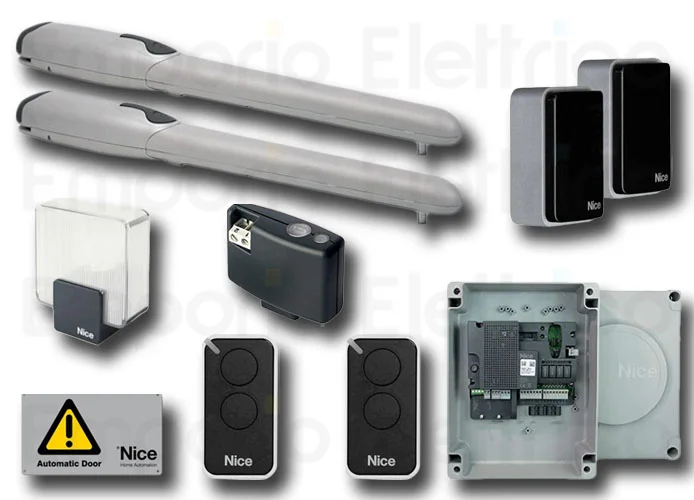 nice kit automatización cancelas batientes wingo4kit bd wingo4bdkce