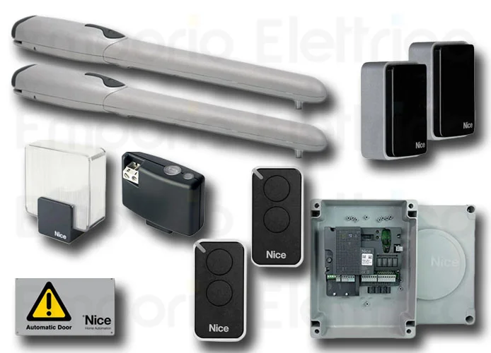nice kit automatización cancelas batientes wingo5kit bd wingo5bdkce