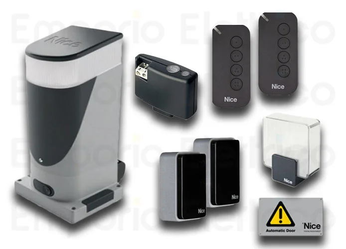 nice kit automatización cancelas correderas slight kit bd slh400bdkce