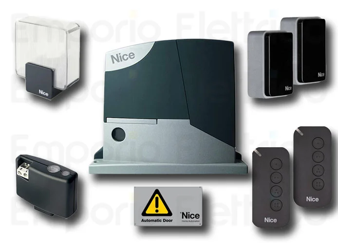 nice kit automatización 24v puertas correderas robuskit 400 bd rb400bdkce