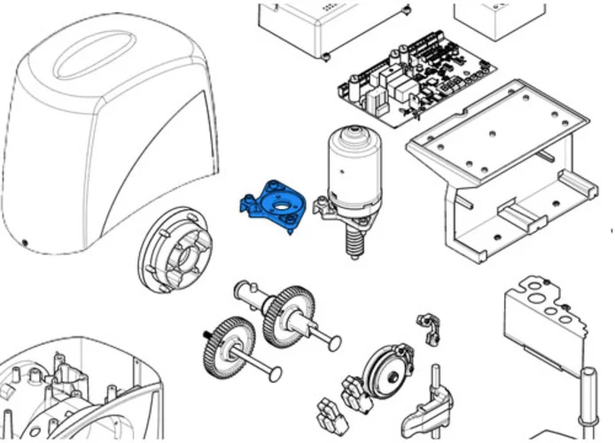 came repuesto pestaña y empaquetadura motor bx 119ribz017