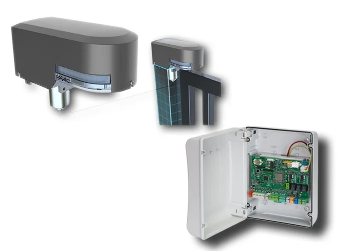 faac kit actuador electromecánico 24v s2500i para cancelas batientes s2500ik
