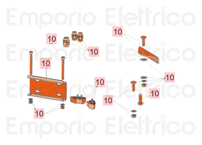 faac repuesto accesorios 391-compas 63003423