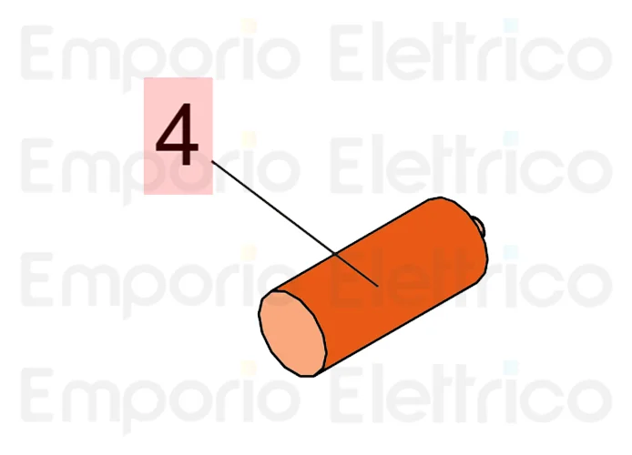 faac repuesto condensador 10µf mka 450v 760024