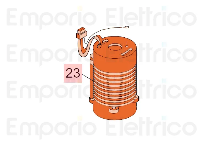 faac repuesto motor eléctrico 220v h 125 2p. c/t 7704065