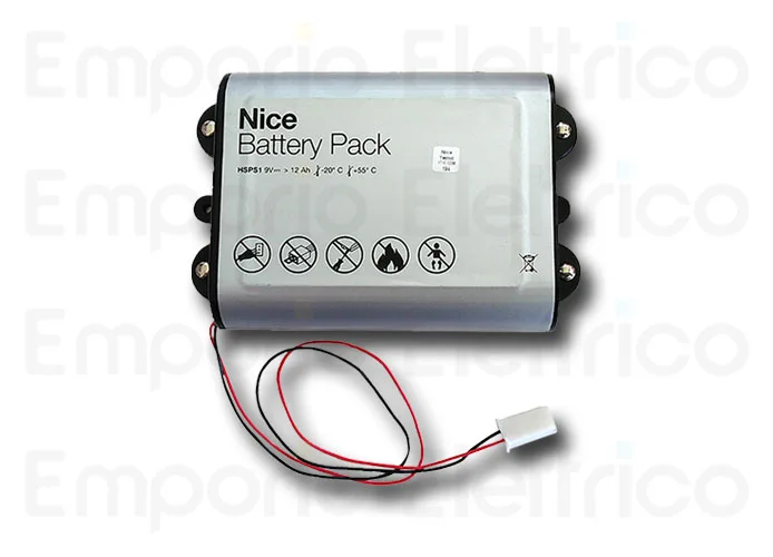 nice paquete de batería 9 V 12 Ah para sirena de exterior y centrales de radio hsps1