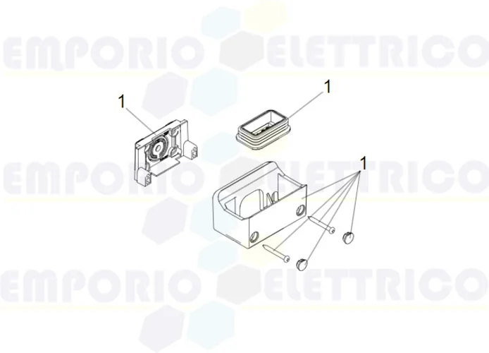faac repuesto equipo soporte y junta xled 63003263