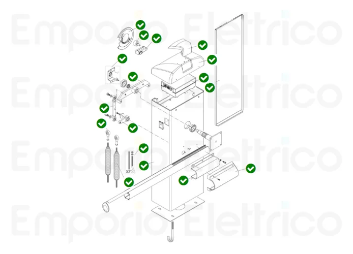 beninca repuesto central con switching x eva5/7/8 5b 9688240
