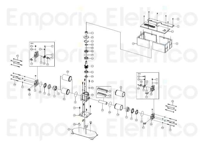 fadini ricambio vite m8x150 te 4pz per drive 700 70245 4