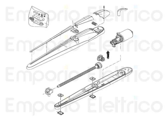 beninca repuesto tornillo sin fin para bob21-3024.da 3c ensemblado por bob2124.dk 968803077
