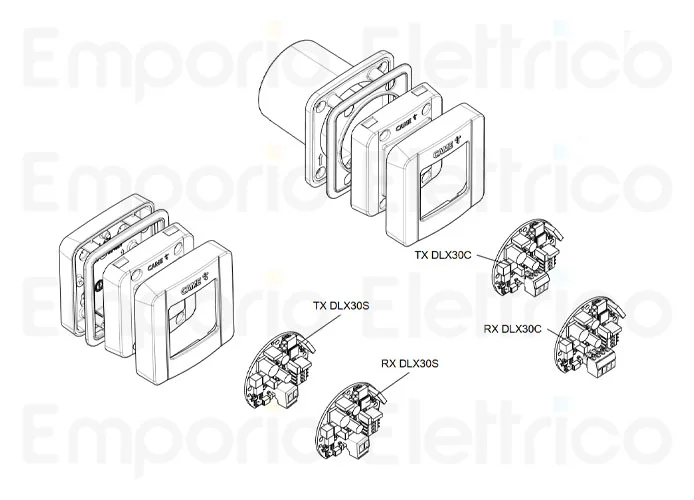 came ricambio guscio fotocellula incasso per dlx 88006-0066