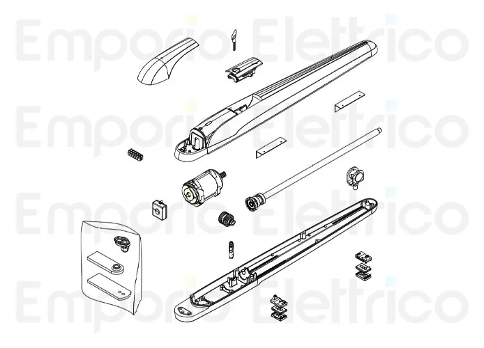beninca ricambio vite s.f. x bob5 assemblata per bob5024 9686637