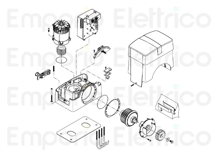 beninca repuesto motor 230v por bull10m 5b 9688228