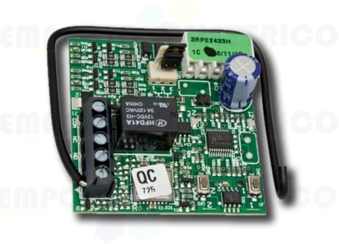 faac receptor enchufable 2 canales 433 mhz rp1 433 rc 787742 (new code 787857)