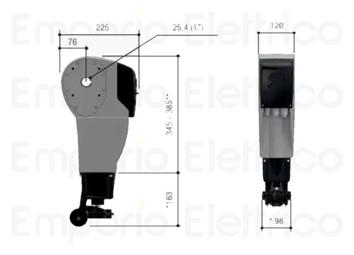 came motorreductor para portones correderos y seccionales cbx 230v 400v c-bxt 00
