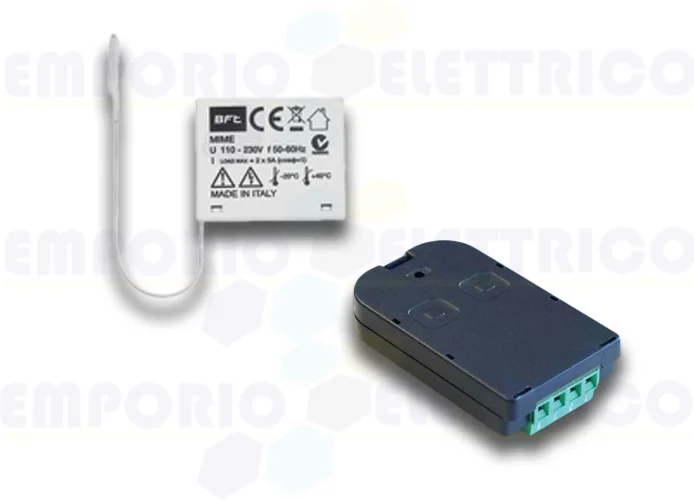 bft receptor bicanal para empotrar 433 mhz mime ac tx kit 2611781 r400007
