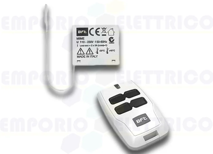 bft receptor bicanal para interior 433 mhz mime ac kit 2611779 r400005