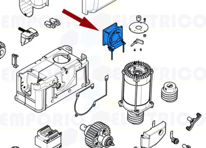 came reemplazo ventilador de refrigeración bk 119ribk035