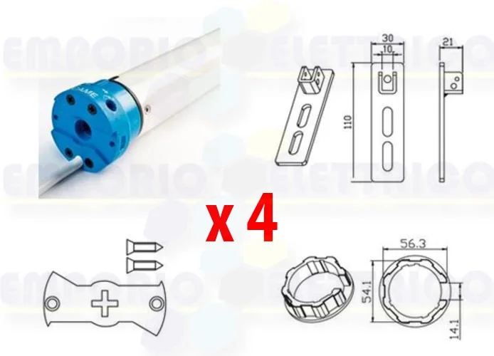 came 4 x kit motor tubular para persianas mondrian 5 230v uy0020 001uy0020