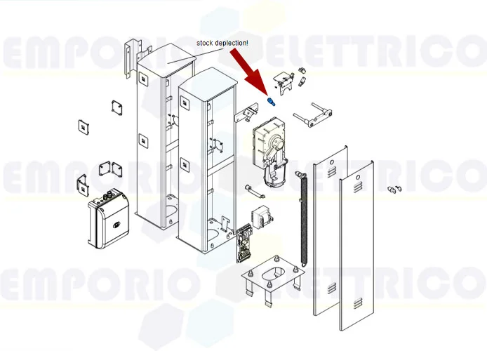 came repuesto pivote tope mécanico gard 2,5-5-6-6,5m 119rig077