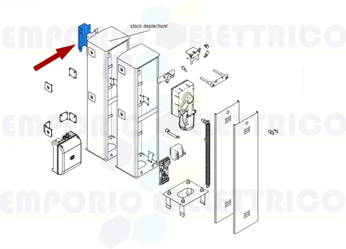 came repuesto conexión mástil 60x40 g2500 119rig085