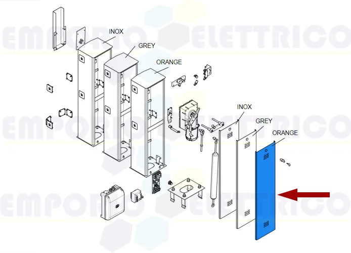 came repuesto puerta armario de inox g4001 119rig070