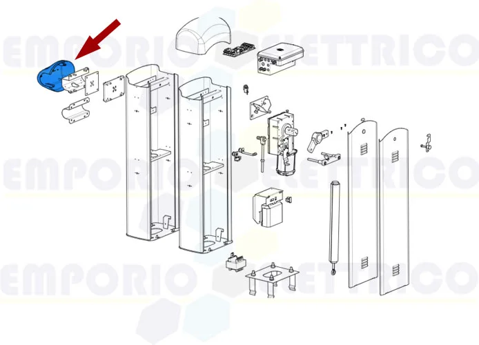 came repuesto tapa conexión del mástil g03750 g03752 119rig166